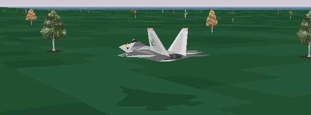 F-22 demonstrating low-altitude terrain following