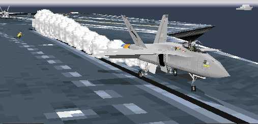 F/A-18E on the USS Ronald Reagan in my #2 mission, Persian Gulf Conflict