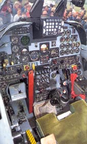 The F-5E's cockpit